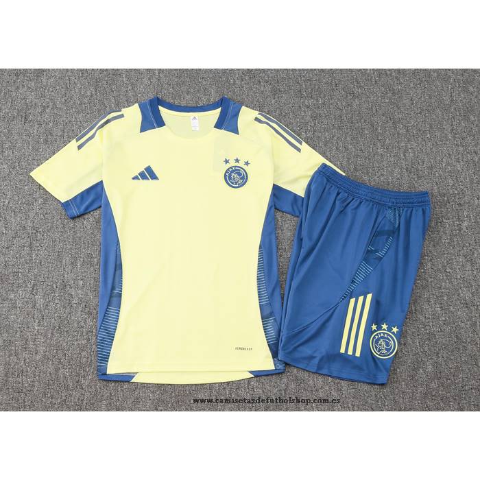 Chandal del Ajax 24-25 Manga Corta Amarillo - Pantalon Corto